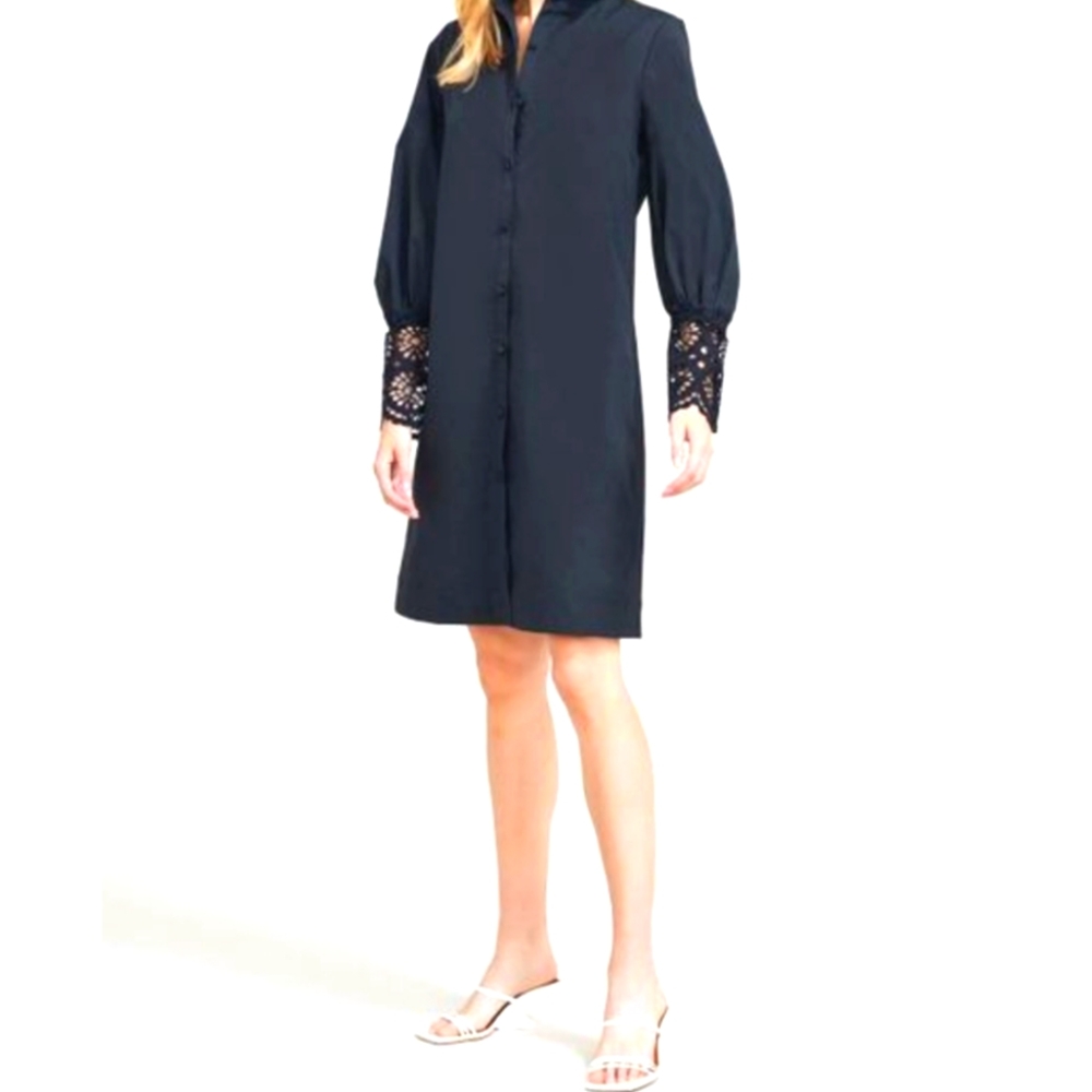 Bring classic back ladies  navy full sleeve shirt design dress 👗 👌 😍